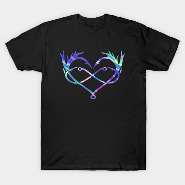 Heart Infinity Hunting Fishing T-Shirt by Hassler88